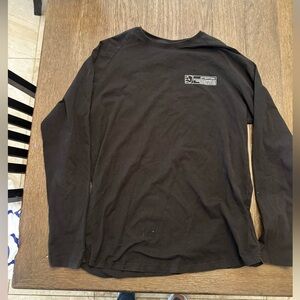 Alphabets performance fit Black Long Sleeve Men's Shirt size xl